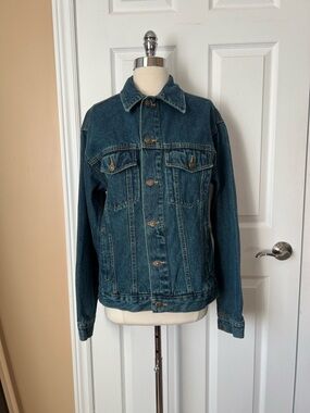 Vintage dark wash denim jacket